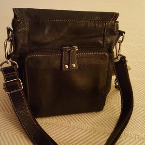 Black Fossil Crossbody/Shoulder Handbag